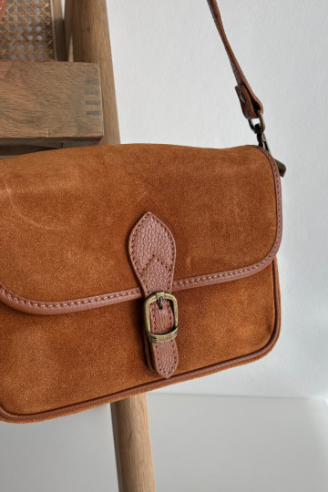 Skórzana en daimoÀa Ordinateur de poche Facteur marron Norla