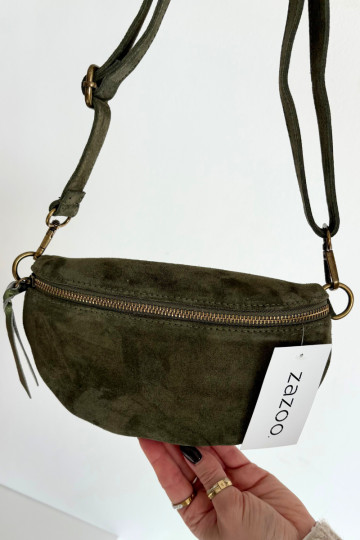 Skórzana en daimoÀa Ordinateur de poche sur le torse vert DANSessa