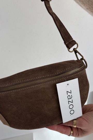 Skórzana en daimoÀa Ordinateur de poche sur le torse Brun DANSessa 2