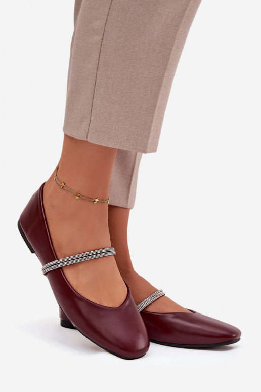 Ballerinas DamesBłyszczącymi Paskami bordeaux Ilirene