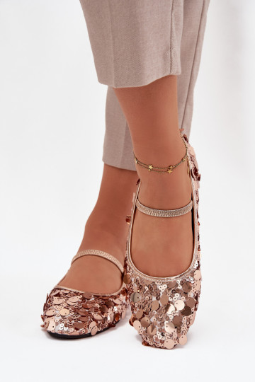 Ballerines roses avec paillettes Terlina 2