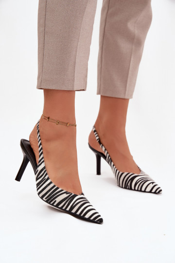 Schoenen met dunne hakken Zebra Phelia 2