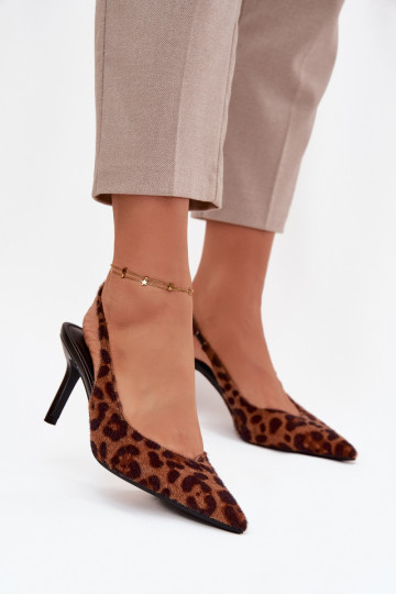 Chaussures Phelia avec talons fins à motif léopard 2