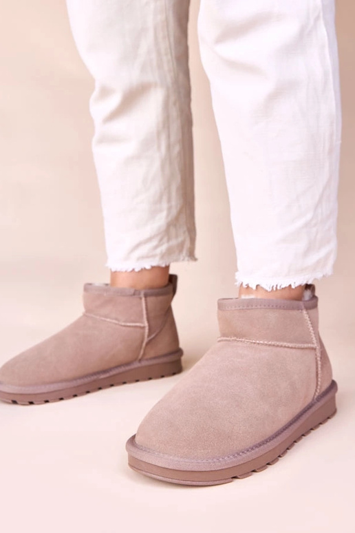 Bottes de neige en daim gris,...