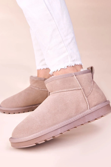 Graue Schneestiefel aus... 2