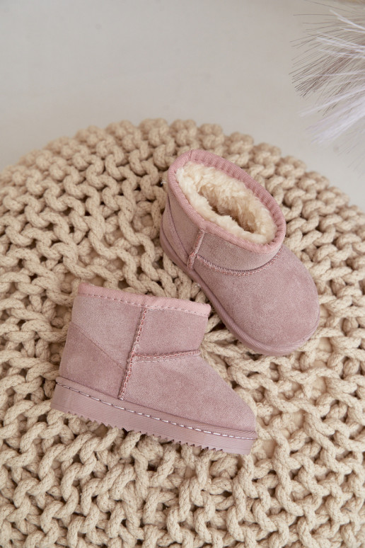 Warme Kinder-Winterstiefel rosa Gooby