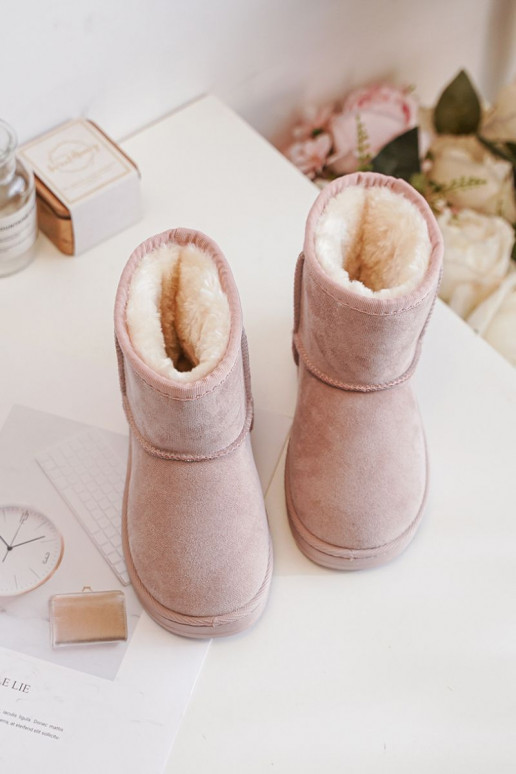 Bottes d'hiver chaudes pour enfants Gooby rose