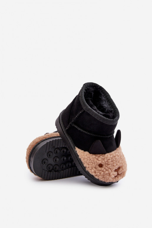 INarme Kinder-Schneestiefel Lamy schZuarze Farbe Esandira