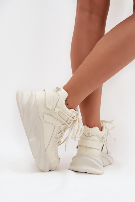 Sneakers Stilvollllschuhe Feminin Ermöglichtturleder GOE SS2N4037 Zgaszona Biel