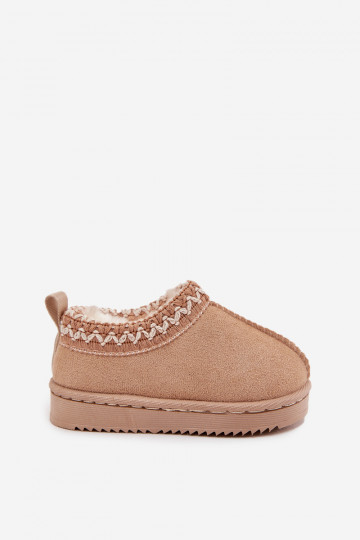 Bottes de neige pour enfants-bottines avec plateforme, isolées en fourrure à l'intérieur, couleur sable Vilabria 2