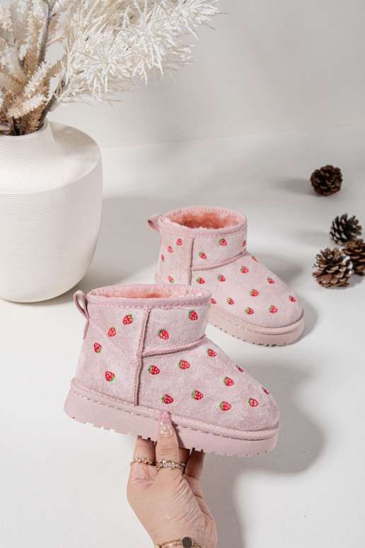 Bottes de neige PuérilTruskaÀkami couleur rose Gracina