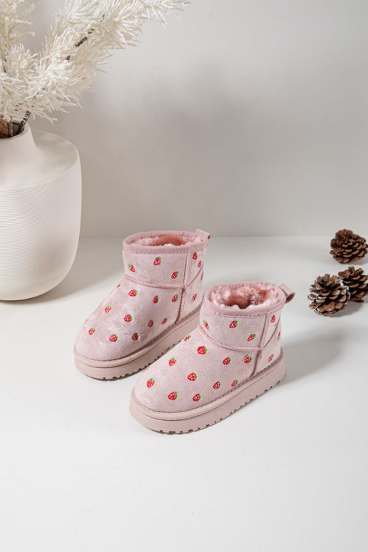 Bottes de neige PuérilTruskaÀkami couleur rose Gracina