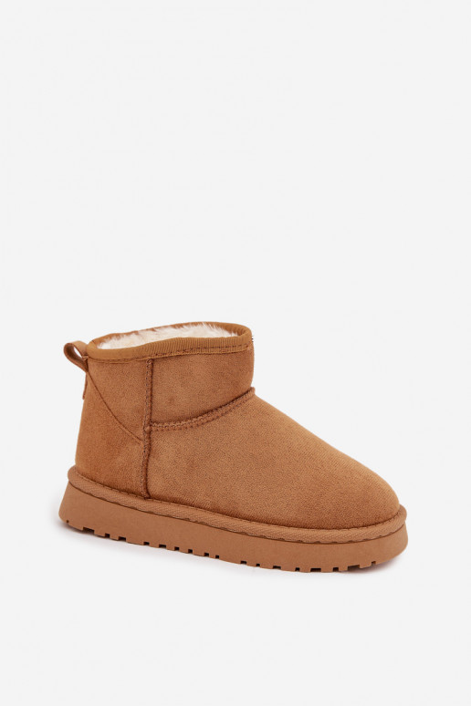 Bottes de neige Puéril Jeunesse réchauffer avec de la fourrure à l intérieur marron Mireya