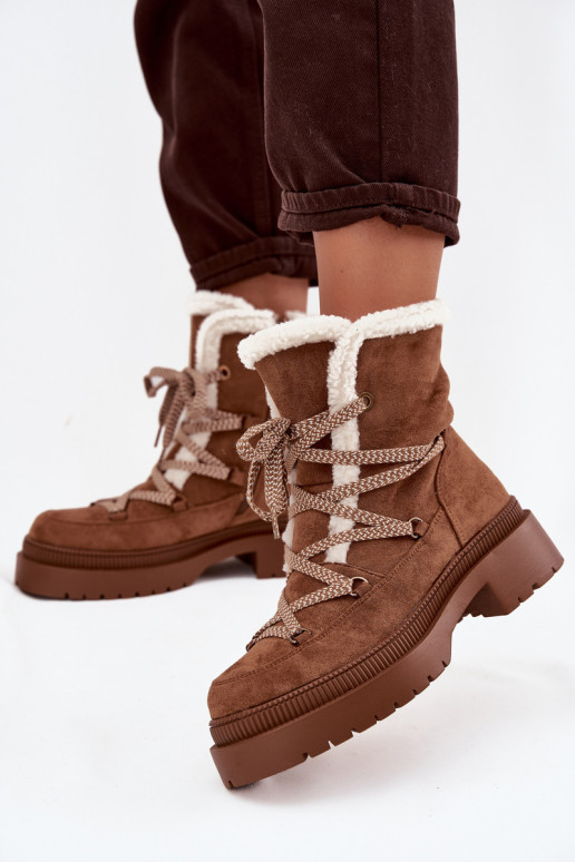 Bottes de neige pour femmes, couleur marron, Irmara