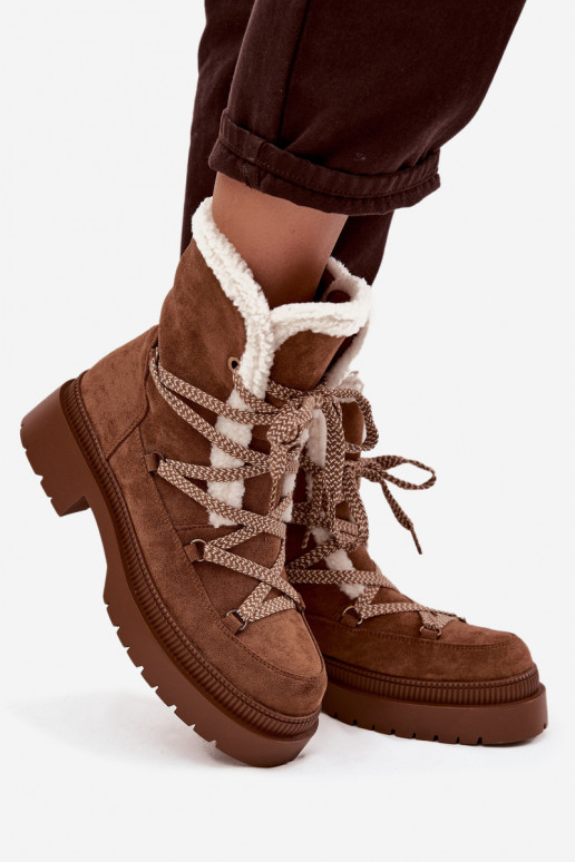Bottes de neige pour femmes, couleur marron, Irmara