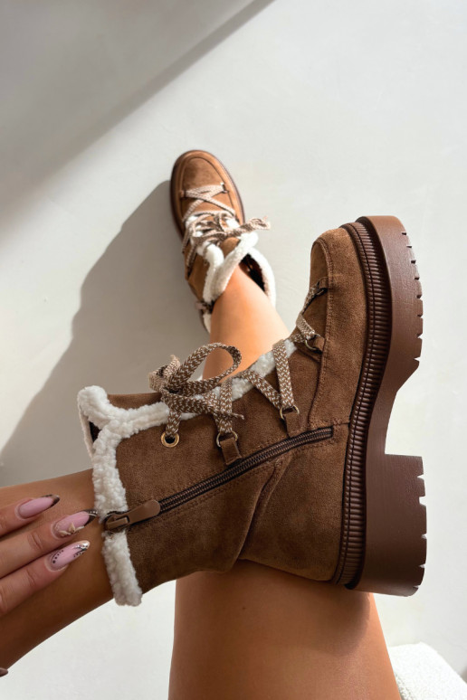 Bottes de neige pour femmes, couleur marron, Irmara