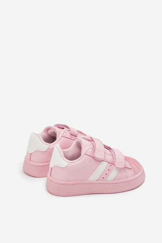 Kinderen sportschoenen Sneakers model van kunstleer, roze, Renel