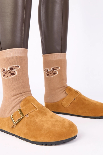Bottines marron avec boucle décorative Atoria