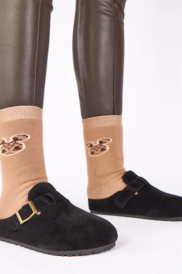 Bottines noires avec boucle...