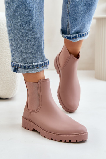 Bottes en caoutchouc FémininElastycznymi DANSstaÀkami couleur rose Ciariel