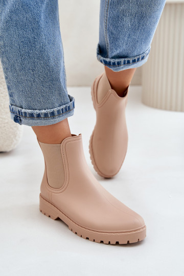 Bottes en caoutchouc FémininElastycznymi DANSstaÀkami beige Ciariel 2