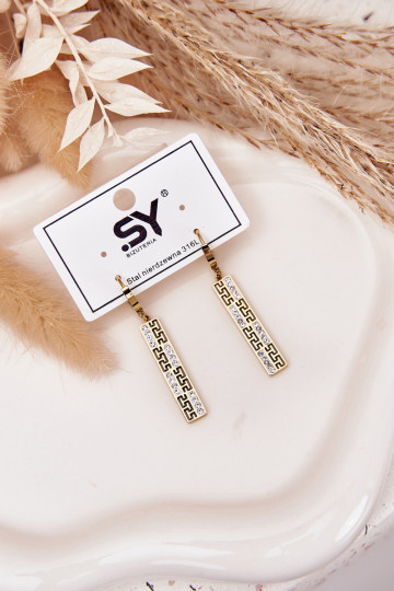 mit stilvollen Detailsi INiszące mit blitzenden Augen Stal Pozłacana