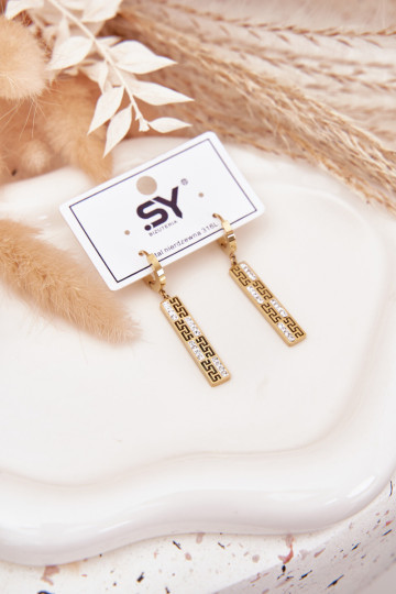 mit stilvollen Detailsi INiszące mit blitzenden Augen Stal Pozłacana 2