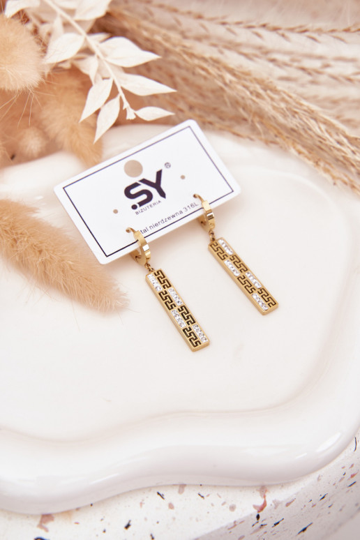 mit stilvollen Detailsi INiszące mit blitzenden Augen Stal Pozłacana