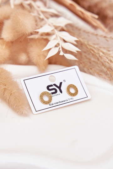 mit stilvollen Detailsi Kółeczka aus Edelstahl goldene Farbe