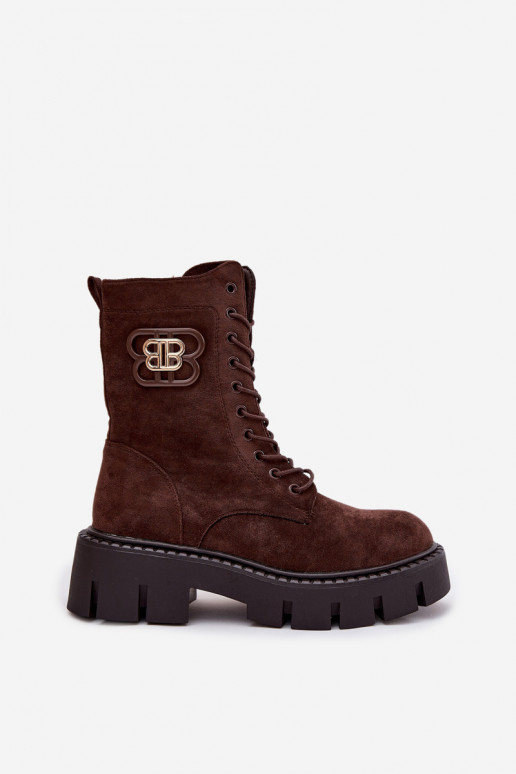 Bottes DANSokrery Féminin Avec des décorations Élément réchauffer CzekoladoÀe Ilyane