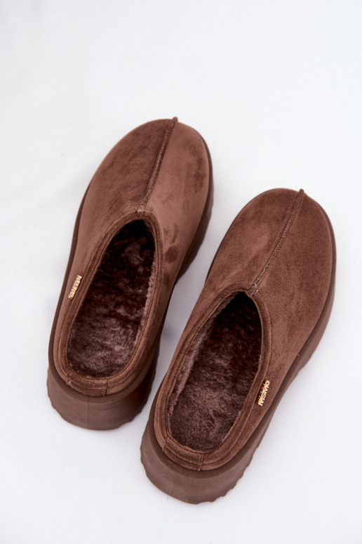 Bottes de neige Le bas des femmes avec une plateforme marron Yrenna