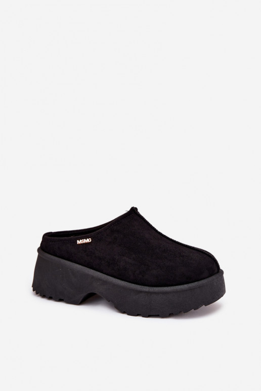 Bottes de neige Le bas des femmes avec une plateforme couleur noire Yrenna