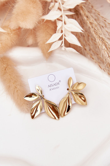 Groot met stijlvolle detailsi Dames Listki gouden kleur