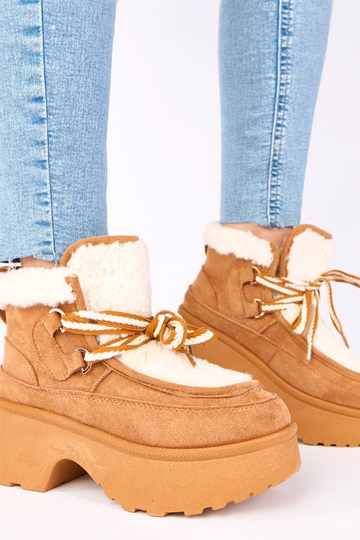 Bottes de neige marron avec... 2