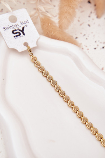 Armband Gemaakt van chirurgisch staal gouden kleur 2