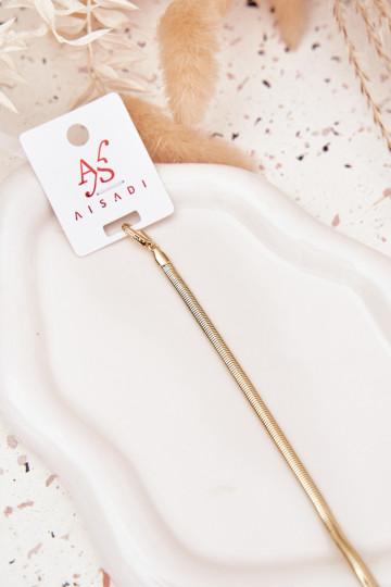 Armband Slang Gemaakt van chirurgisch staal gouden kleur 2