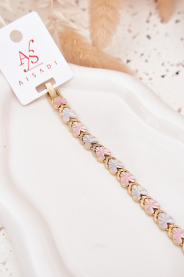 Ein Armband FemininKoloroZuymi Herzenmi Stal Chirurgiczna goldene Farbe 2