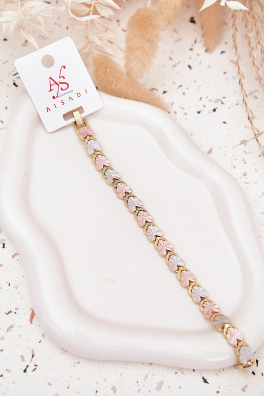 Armband DamesKoloroInymi Hartenmi Stal Chirurgiczna gouden kleur