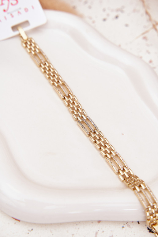 Un bracelet Féminin Fabriqué en acier chirurgical avec des yeux qui clignotent couleur dorée