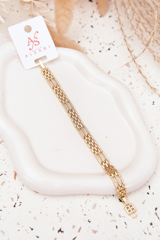 Un bracelet Féminin Fabriqué en acier chirurgical avec des yeux qui clignotent couleur dorée