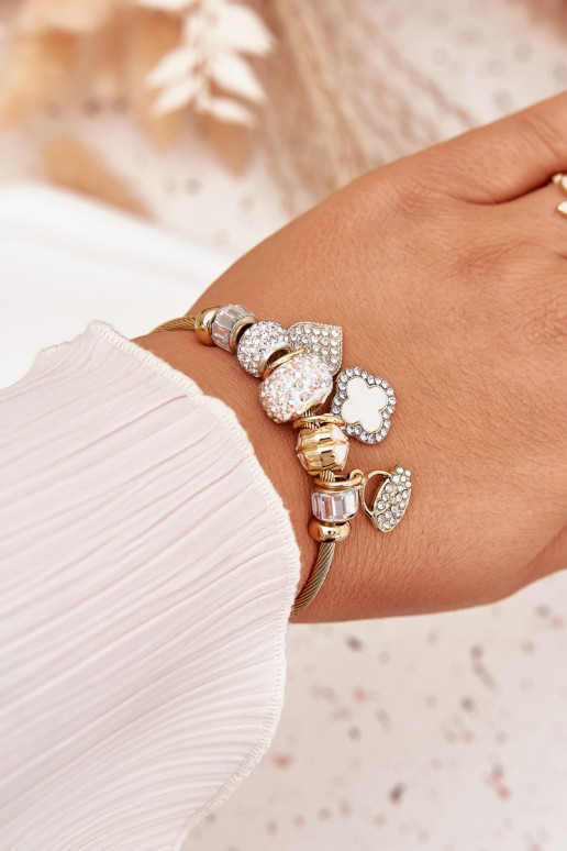 Ein Armband z ZaZuieszkami Charms goldene Farbe