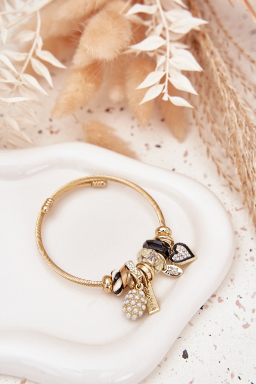 Ein Armband z ZaZuieszkami Charms goldene Farbe