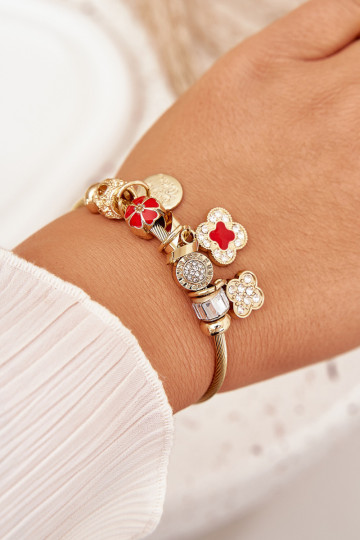 Armband z ZaInieszkami Charms gouden kleur