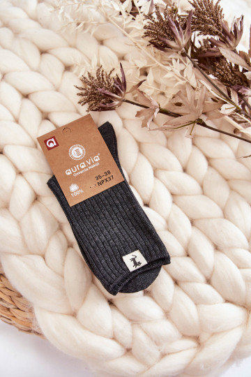 Chaussettes pour femmes sans compression couleur grise