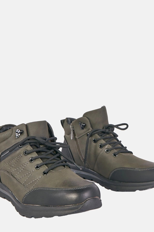 Bottines vertes pour hommes doublées...