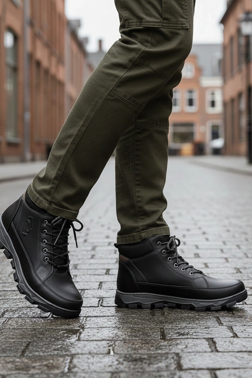 Elias schwarze Herren-Boots mit...