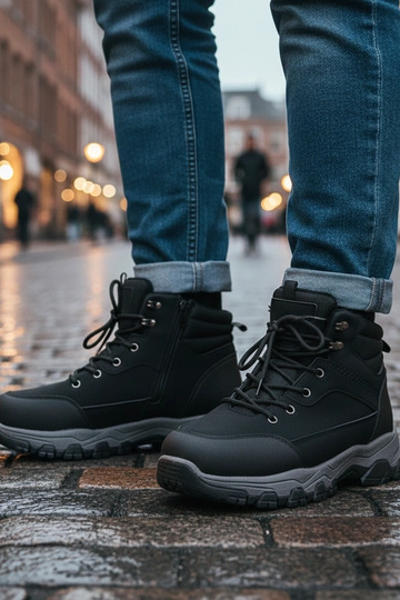 Zwarte heren sneakers Ryan