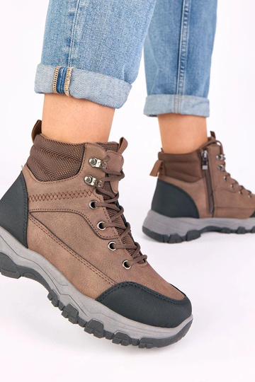 Briana braune Plateau-Boots 2