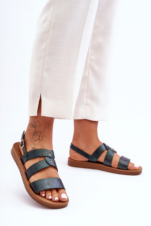 avec éclat Sandales pour femmes couleur kaki Catalia