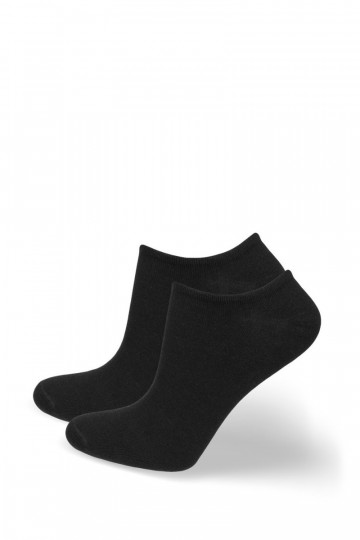 Herren Fußlets STOP BACTERIA, schwarze Farbe